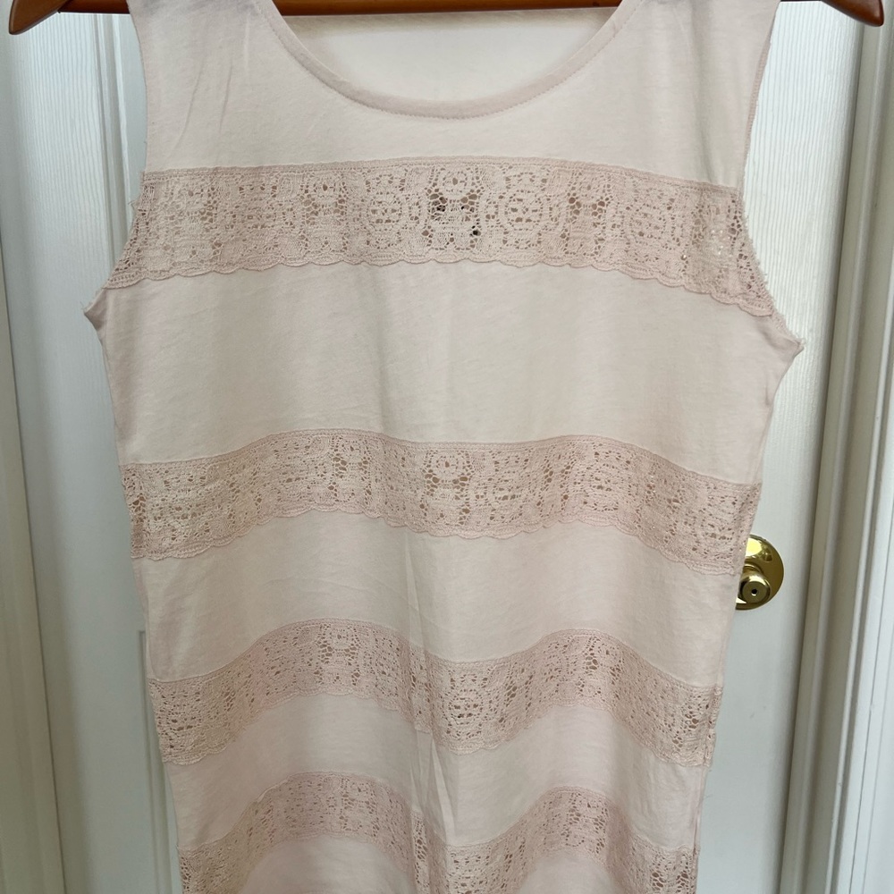 Pale pink J crew tank